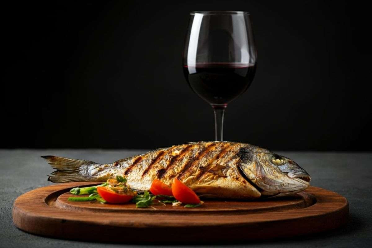 Pesce e vino rosso